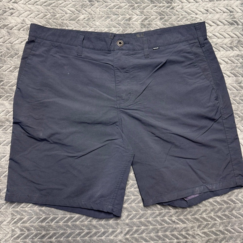 Hurley Shorts 38 Gray Excellent Nike Dri-FIT Chino Casual (1634)